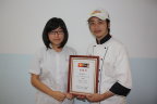 參加「2013年第九屆龜甲萬盃國際料理比賽」榮得社會組優勝獎